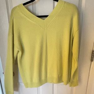 Neon green sweater